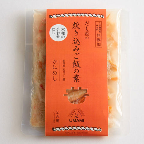 Seasoned rice pack Kanimeshi Takikomigohan Crab